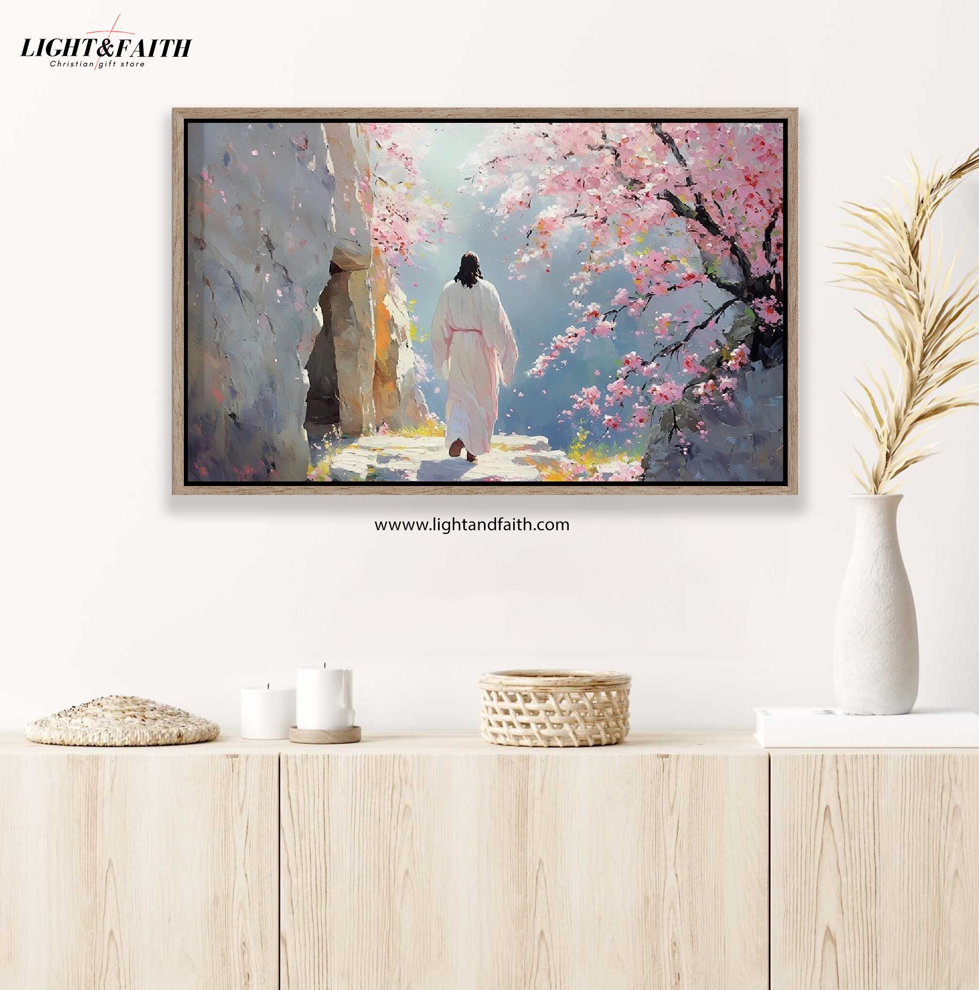 Christian Easter Poster, Easter Christian Wall Art, Religious Art, Christian Poster, Jesus Art, Easter Decoration, He is Risen Poster